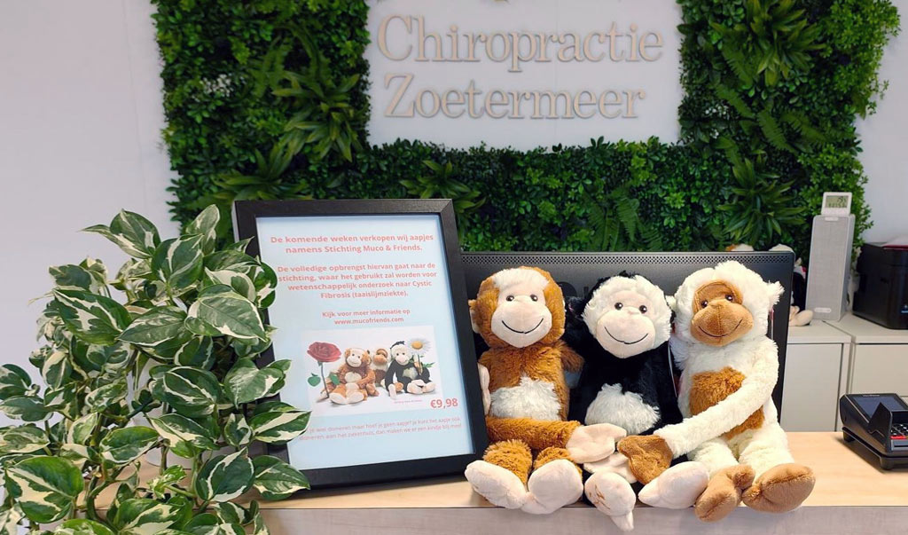Chiropractie Zoetermeer, gevestigd aan de Broekwegkade 199, zet zich actief in voor Muco & Friends.
